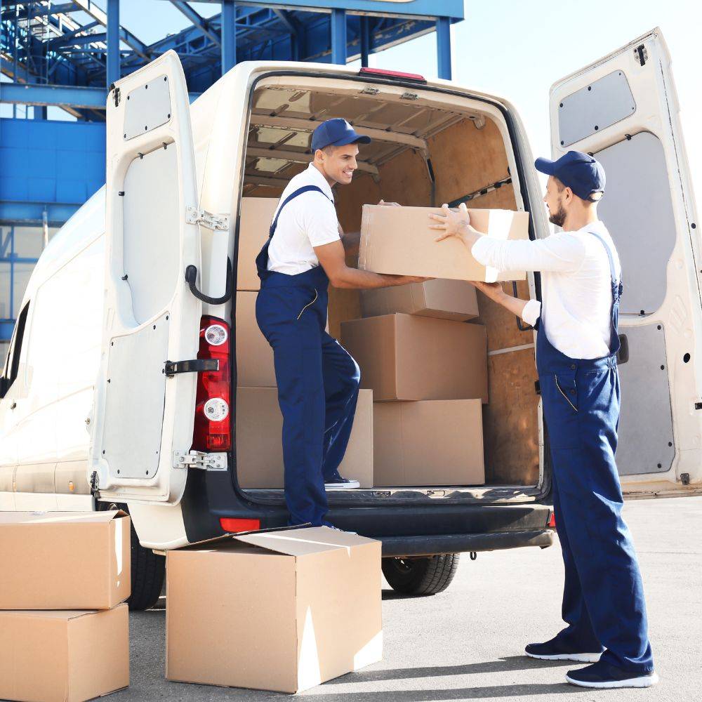 professional movers from Avenue Removals during an office relocation in Surrey