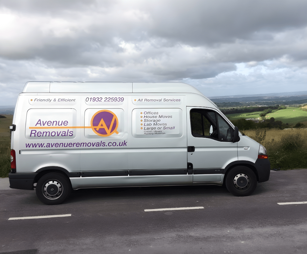 avenue removals truck during an international move